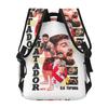 Ilia Topuria El Matador UFC Student Backpack School Bag Hiking Travel Daypack for Boys Girls Fashion Bookbag Shoulder Bags