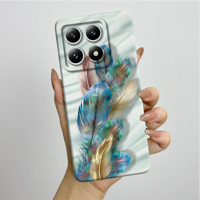 For Xiaomi 14T Pro Phone Case 14Tpro Soft Silicone TPU Sweet Painted Casing Cartoon Printed Shockproof Protective Back Cover