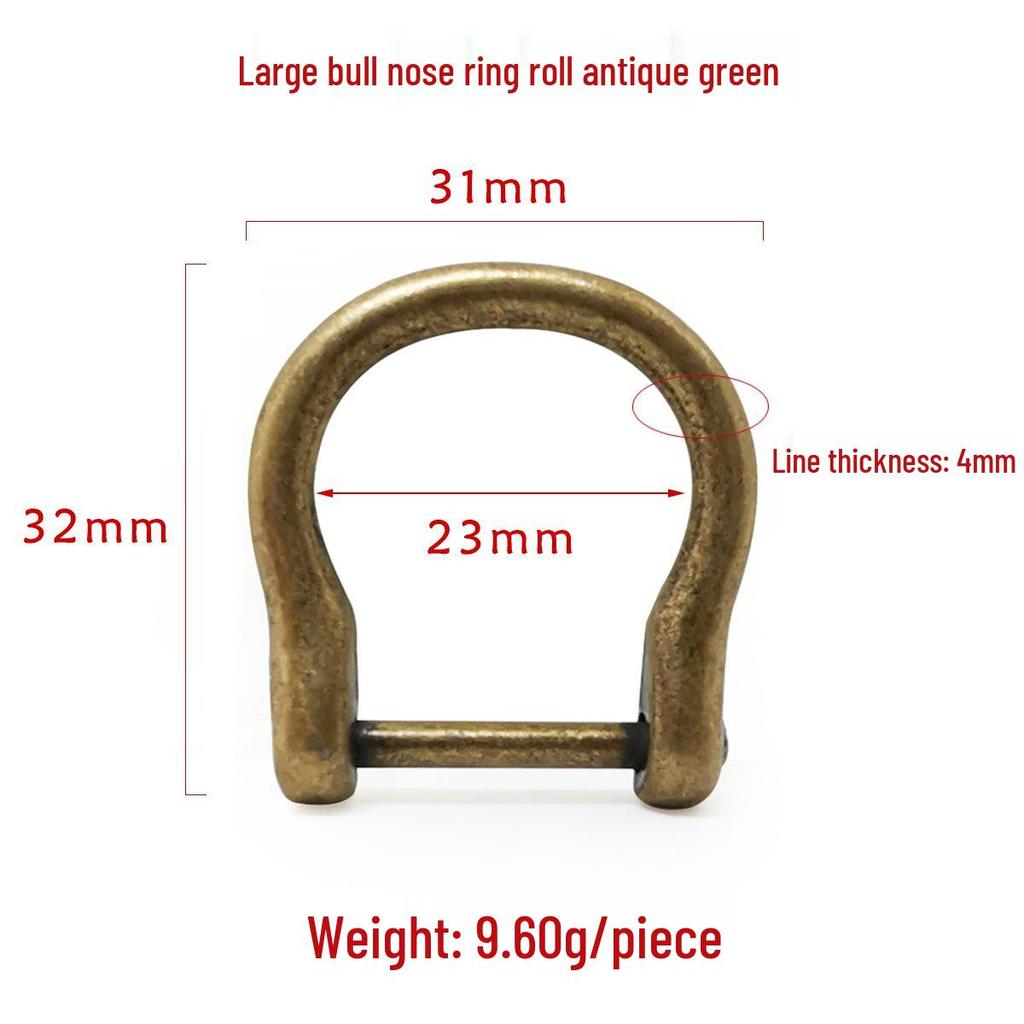 Boucle amovible en D en forme de U pour sacs pour femmes - Accessoire de quincaillerie DIY