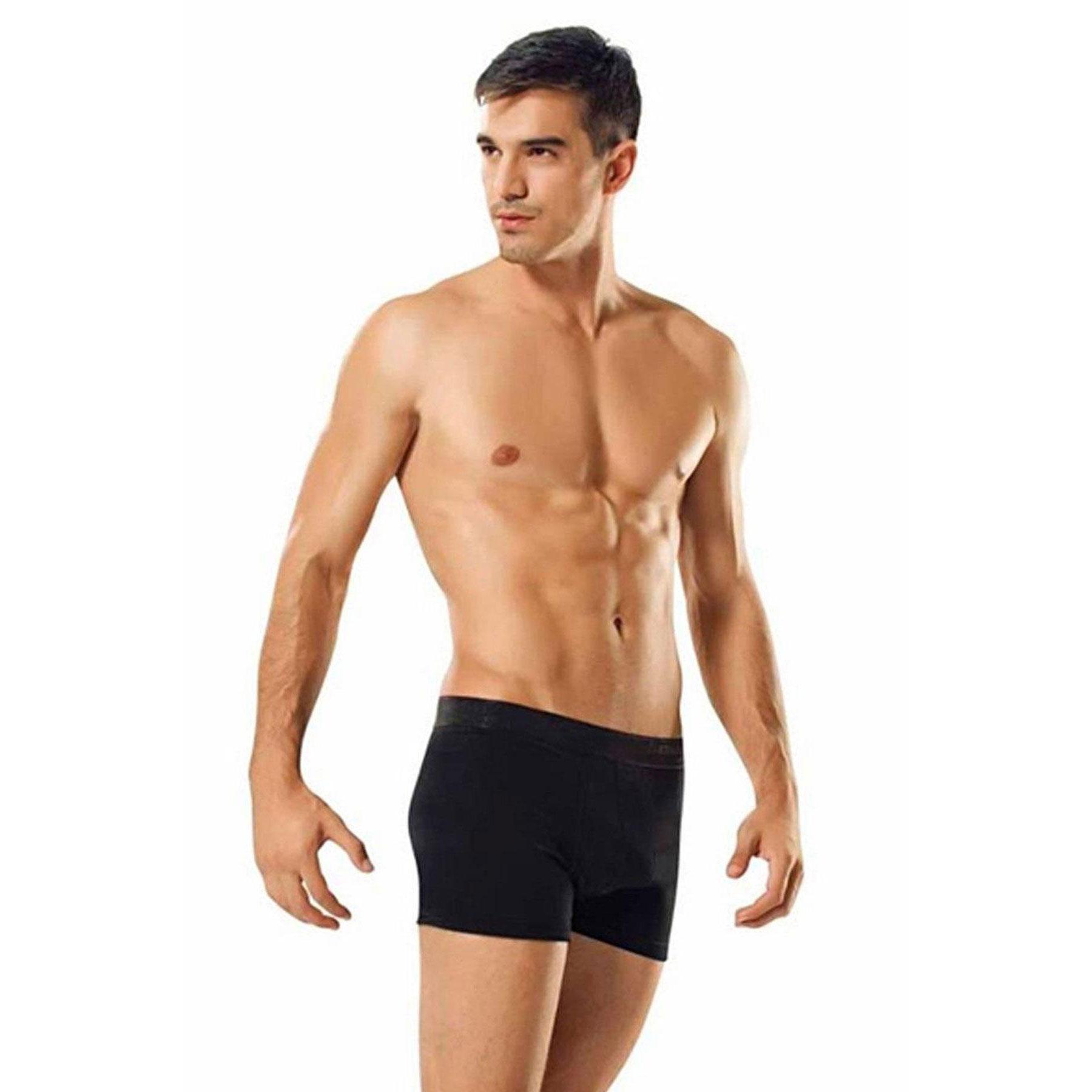 

Мужские трусы-боксеры из хлопка и лайкры Tutku, 10 шт. в упаковке S чёрный