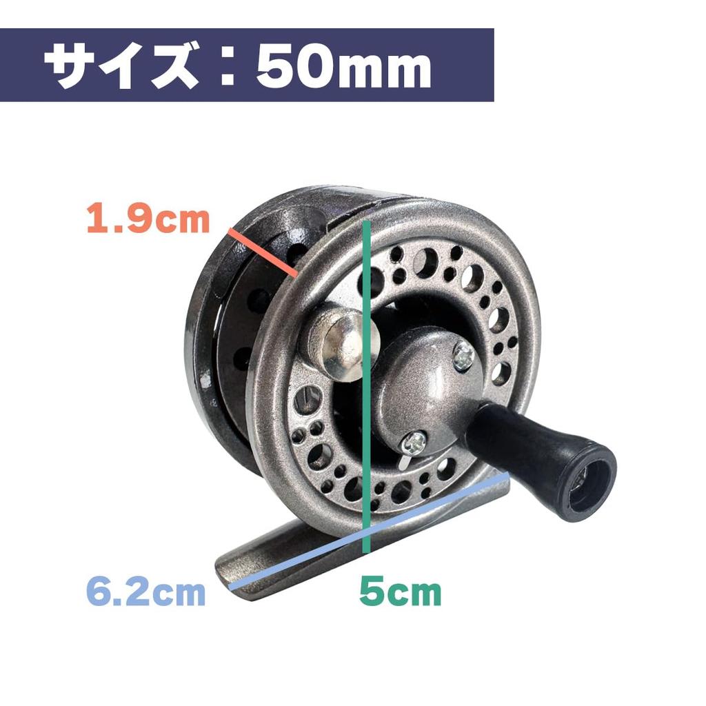 Orurudo Fishing Tackle puchi Series Taiko Reel puchi-TY50 Black For cast fishing, pier fishing, sea fishing for tanago, black porgy, rockfish, goby,