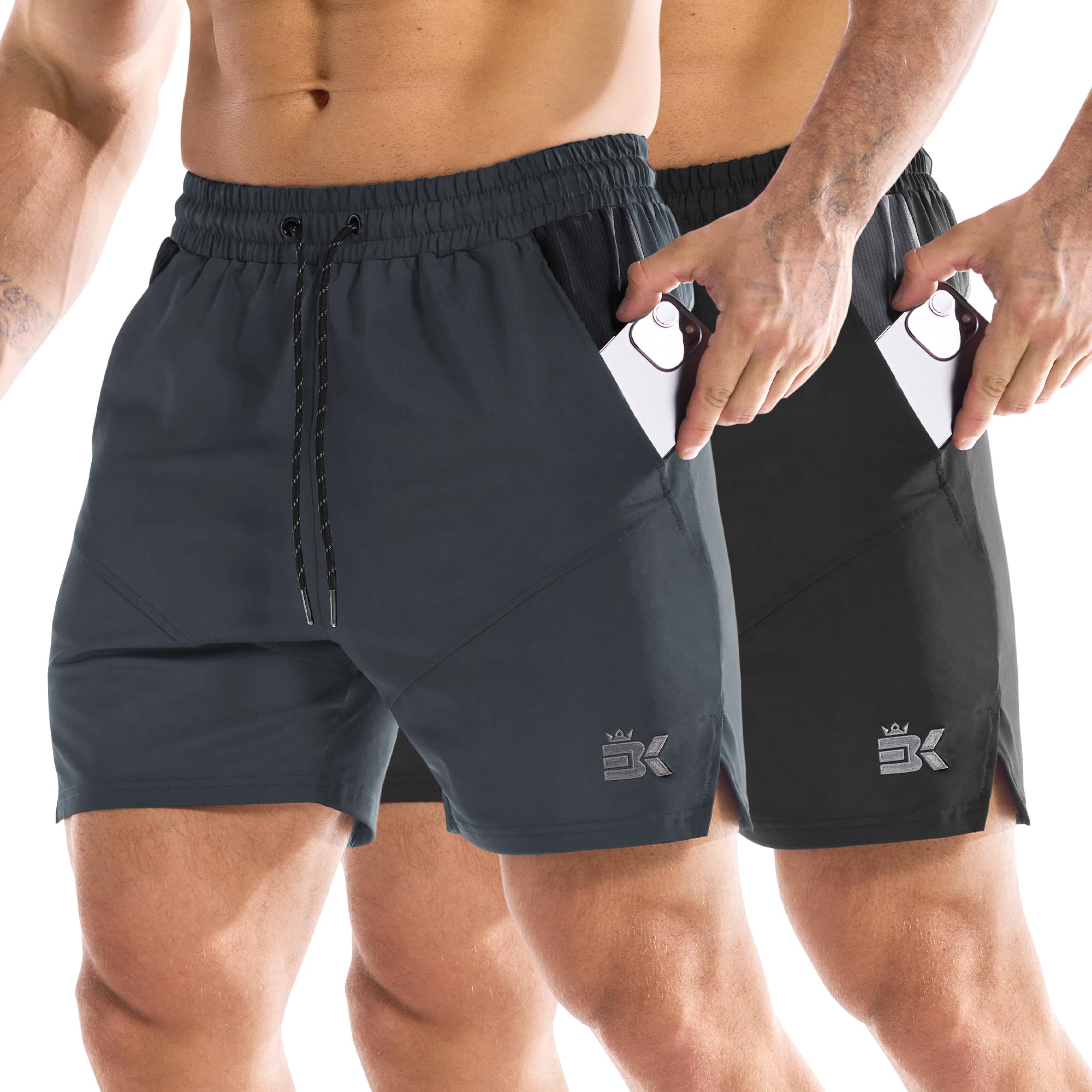 

Stretchy Training Shorts with Vent Perfect for Gym Strength and Fitness Dark Size Men s Breathable, Sweat-Wicking, Quick-Drying, Holes, Wear,