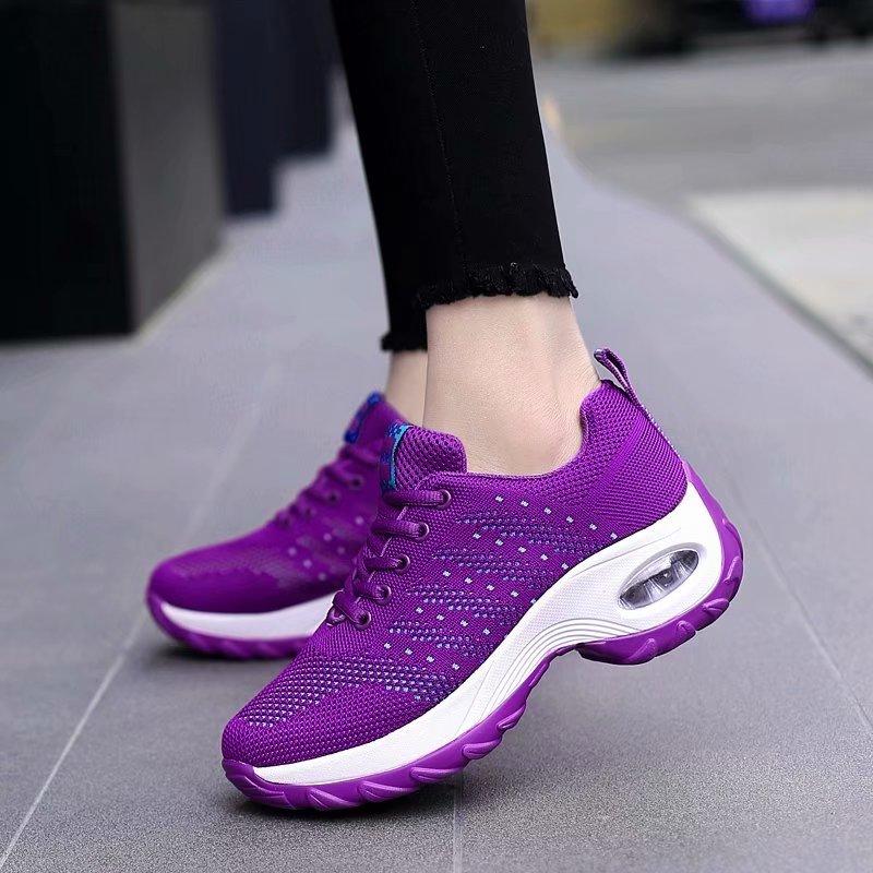 42 Yards Ladies Walking Sport Shoes Outdoor Air Cushion Breathable Footwear Lace Up Sneakers Women Sneakers Mesh Running Shoes