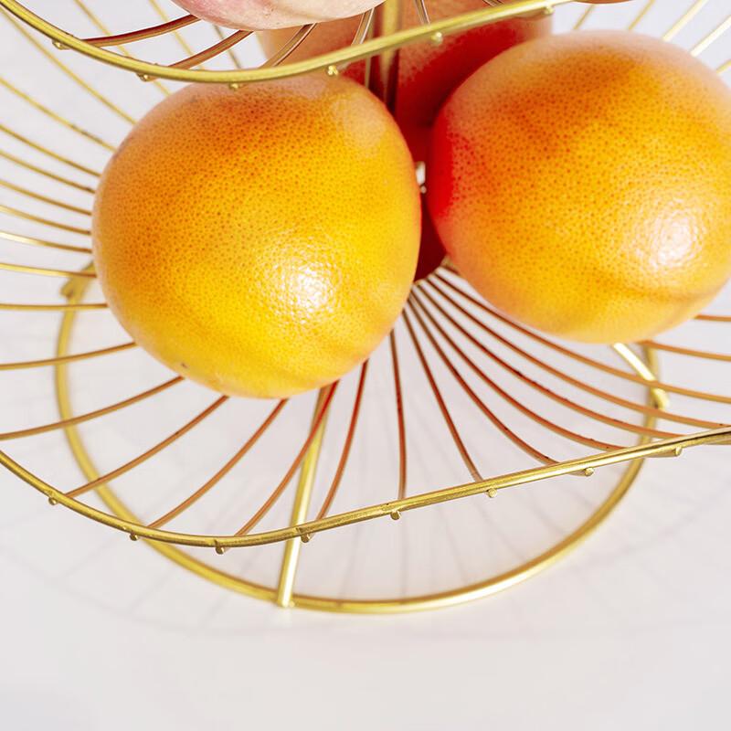 Nordic Style Three-Tier Metal Fruit Plate