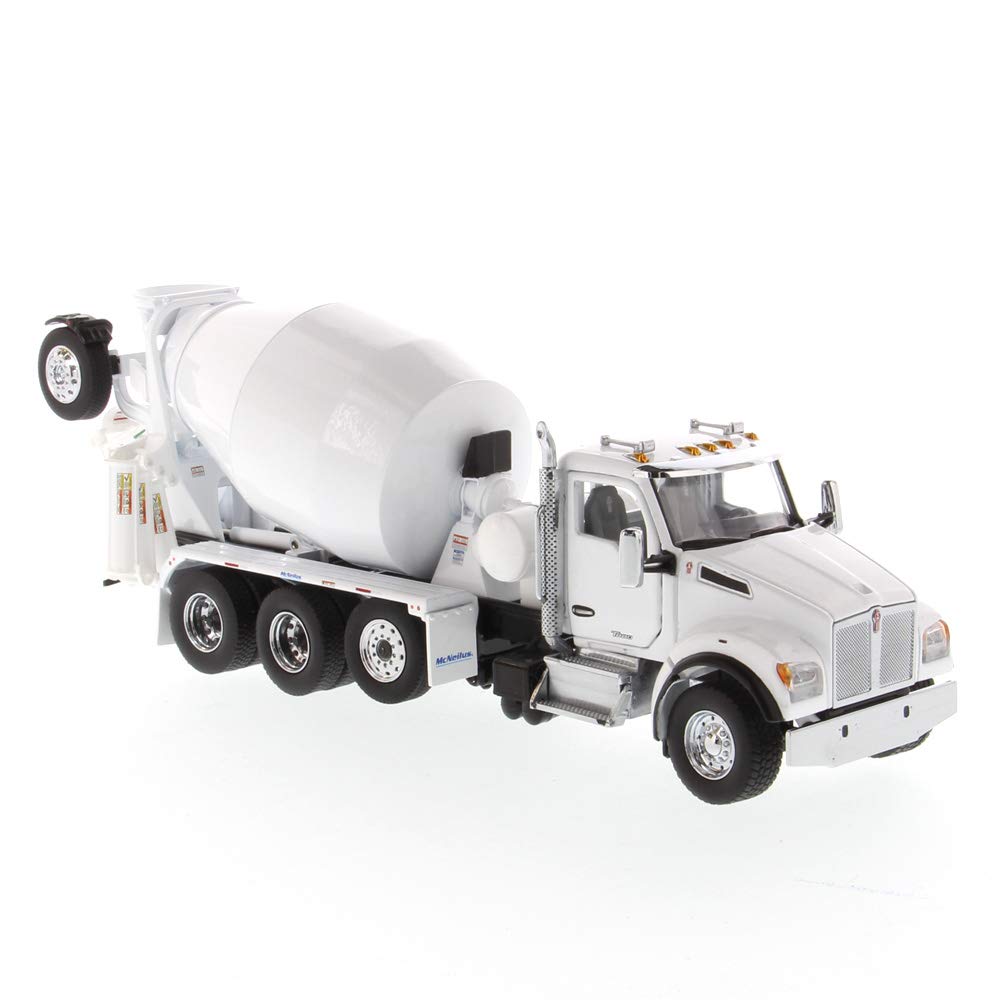 DIECAST MASTERS Kenworth T880 SBFA with McNeilus BridgeMaster Mixer White Cab 71081 -