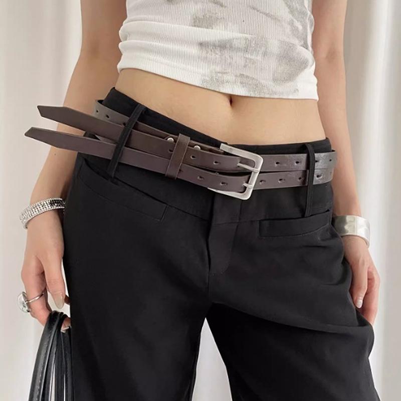 Design Sense Detachable Double-Breasted Belt For Women A Niche Personalized Versatile Belt With Skirt Jeans And Decoration