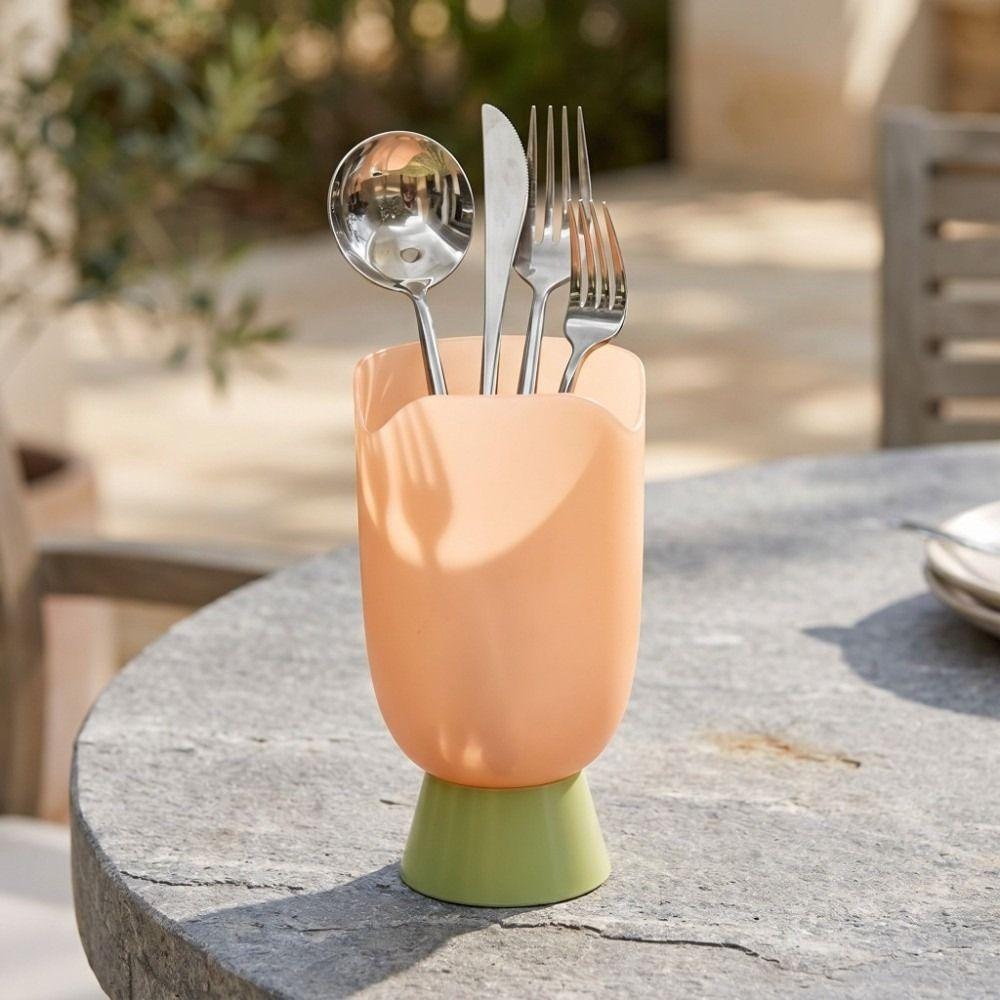 Spoon Stand Plastic Chopsticks Tube Kitchenware Cutlery Organizer  Home