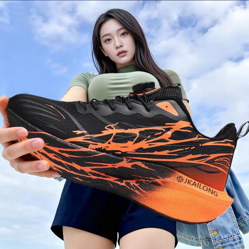 Winter Shock-absorbing Running Shoes Fluorescent Soft Soled Sports Leisure Shoes Sneakers