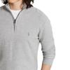 Polo Ralph Lauren Logo Embroidered Half-Zip High Neck Long Sleeve Knit Sweater Men sweater Gray 710932304-002