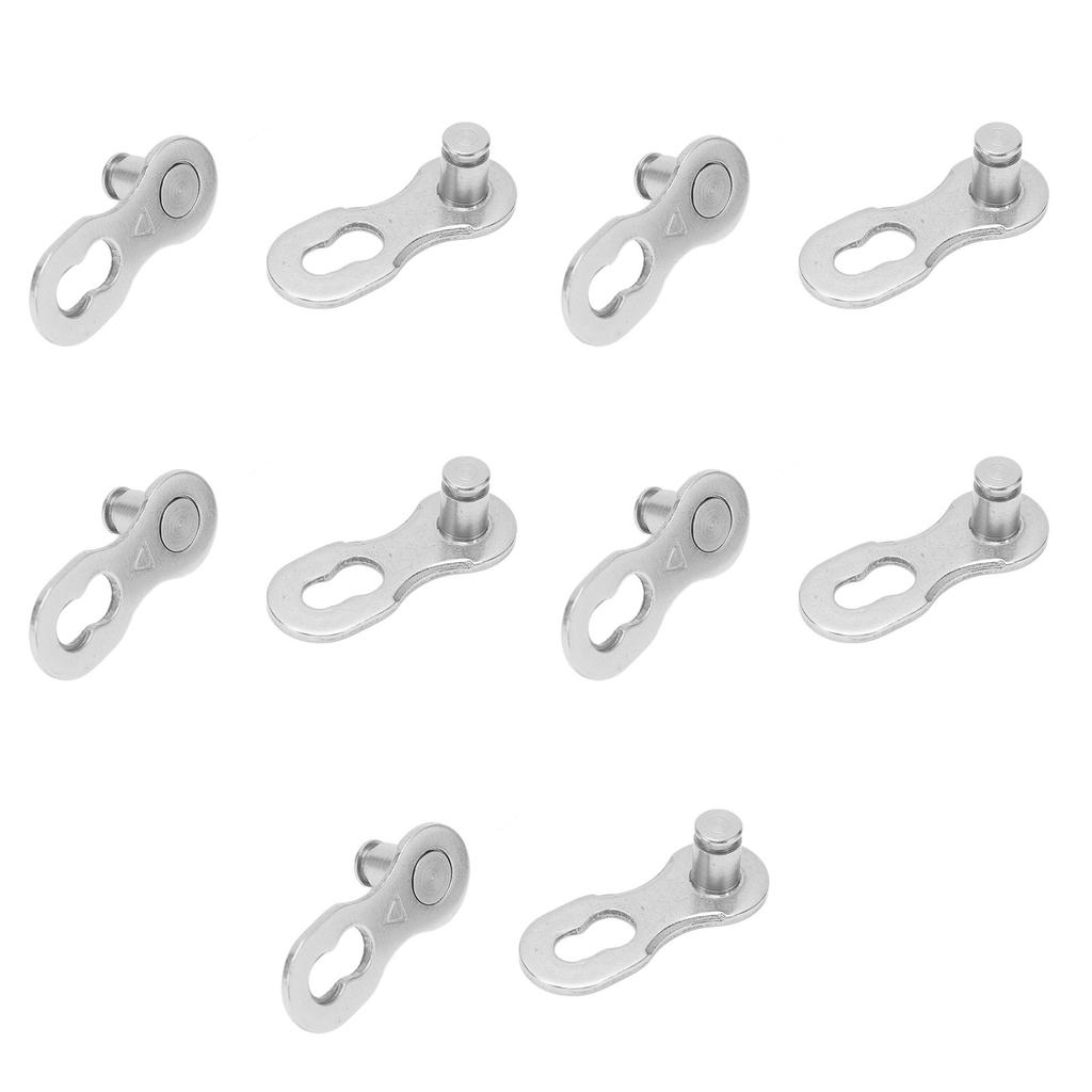 5pairs Bicycle Missing Link Rustproof Steel Quick Release Link Corrosion Resistant Easy Installation Bike Chain Link
