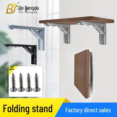 Type F Stainless Steel Spring-Loaded Folding Wall Shelf Bracket