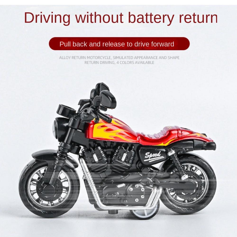 Movable Motorcycle Model Retro Style Traffic Toys New Cake Decoration