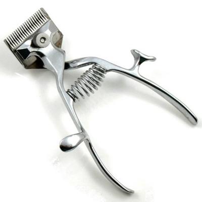 Tragbarer manueller Haarschneider, Haarschneider, Edelstahl-Haarscheren-Werkzeug für die Haarpflege von Männern