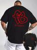 Unisex s Hip Hop Intertwined Letter Graphic T Shirt Unisex Women Crew Neck Short Sleeve Casual Streetwear Tops