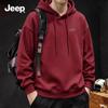 JEEP Men's Heavyweight Loose Fit Hooded Sweatshirt