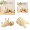 Rabbits Ears Storage Basket Constructed from Handwoven for Portable Decoration and Organizing Solution X3UC