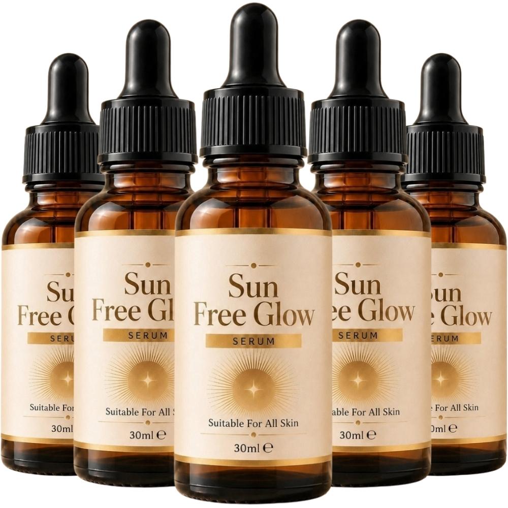5PCS Sun Free Glow Vitamin C Face Serum For Sensitive, Oily, and Dry Skin 30ml Moisturising Serum For Dark Spots 30ml чистый