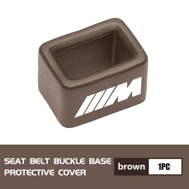 Car Seatbelt Base Buckle Anti-scratch Protective Cover Fixed Clip For BMW M F10 F20 F30 F40 F15 F25 F26 F31 F49 E62 E83 E84 LUBTW1