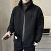 2025 Men's Lambswool & Cotton Jacket with Plus Velvet Lining – Thickened Casual Outerwear for Autumn/Winter