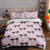 Cartoon Character Hearts Bedding Duvet Cover Sets Duvet Covers Pillowcases Gifts (1 * Duvet Cover 2 * Pillowcases, Without Duvet Insert)