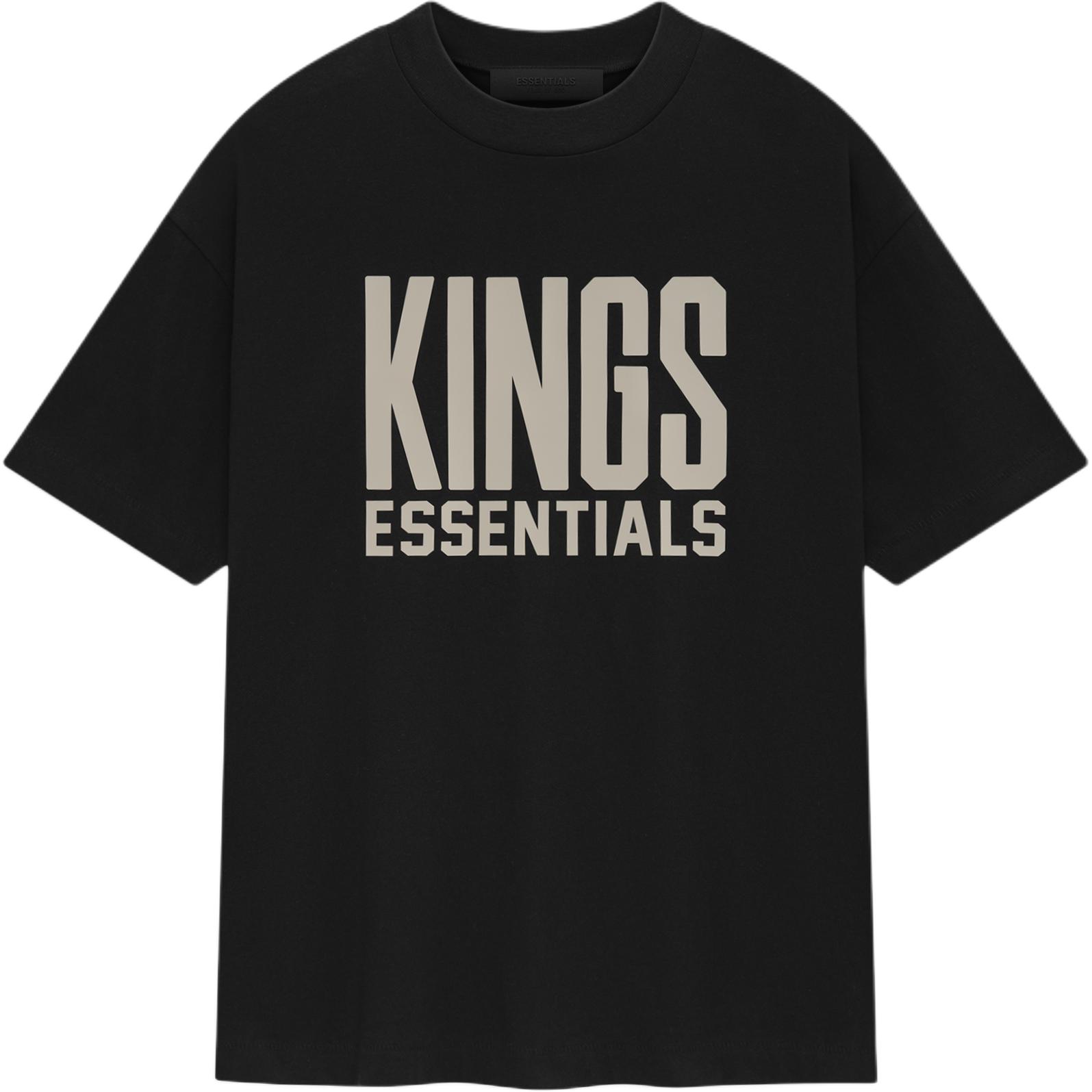 

Fear of God Футболка Essentials Kings, черные топы унисекс 125AL244108F XS