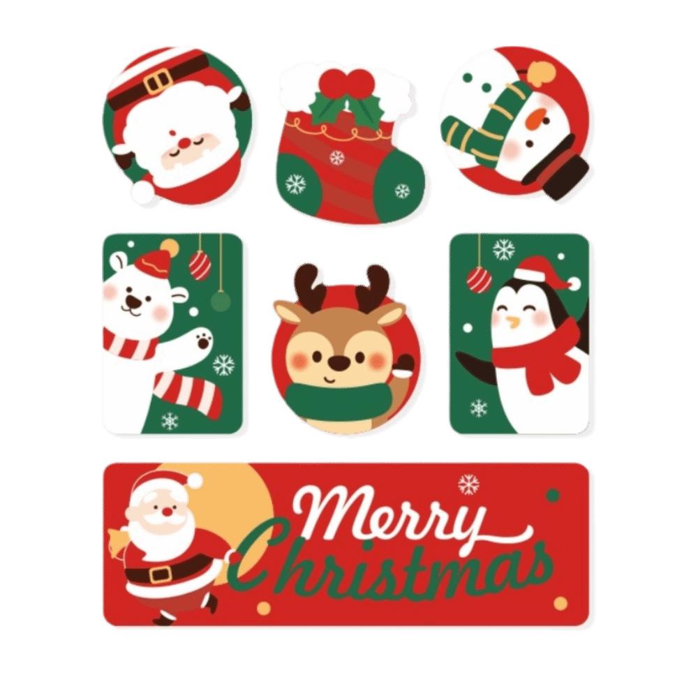 Santa Soft Magnetic Sticker Decal Soft Refrigerator Decor Cute Christmas Fridge Magnet  New Year
