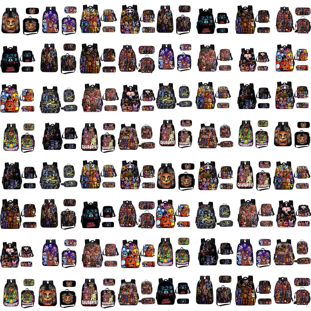 Mochila Urso de Pelúcia Estilosa Para Estudantes do Ensino Médio Grande Capacidade e Design Vintage