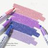 4PCS/12pcs Marcadores de Plástico com Glitter Duráveis Alto Brilho Coloridos Brilhantes Canetas para Desenho e Rabisco Marcador Material Escolar de Escritório