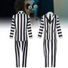Strepitoso Completo Completo a Strisce di Michael Keaton Costume Cosplay di Halloween