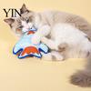 Bite Resistant Cat Plush Catnip Fish Toy, Interactive Stuffed Toy with Crinkle Chew Kick Toys for Cats Sound, Soft Kicker Indoor Cats, Kittens Anxiety