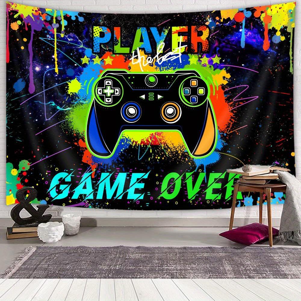 Gamers Paradise Tapestry Colorful Bold and Energetically Unique Wall Art for an EyeCatching Gaming Decor Statement