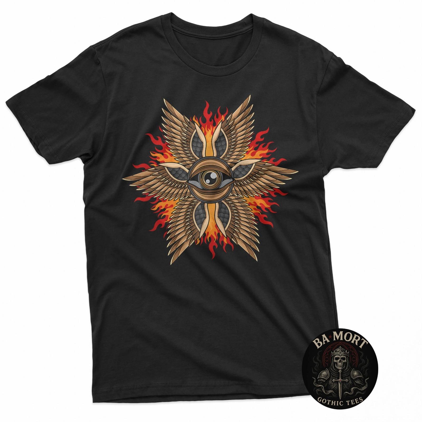 Biblically Accurate Angel Seraphim Ophanim Gothic Angel T-Shirt S разноцветный