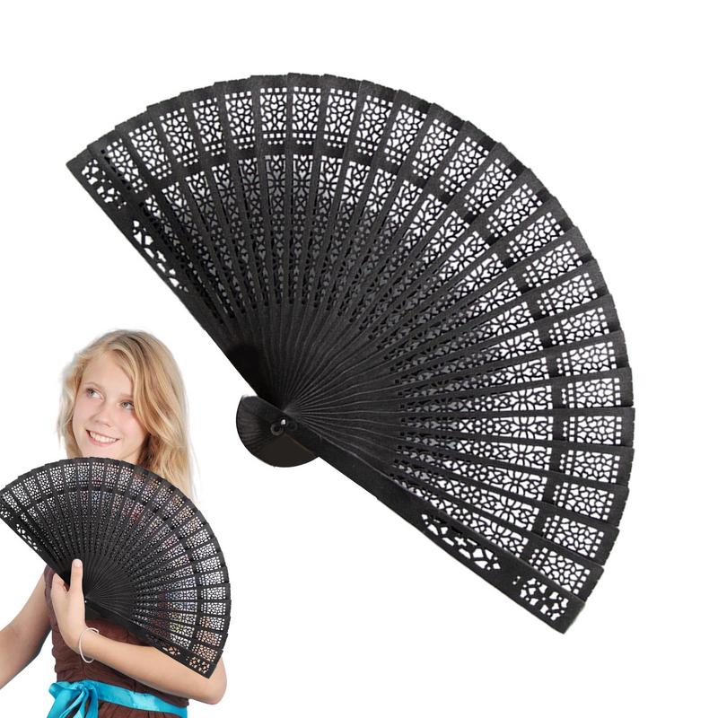 Handheld Folding Fans Vintage Folding Fans Wedding Party Favor Supplies Photo Props Dance Home Party Folding Decorative Fans