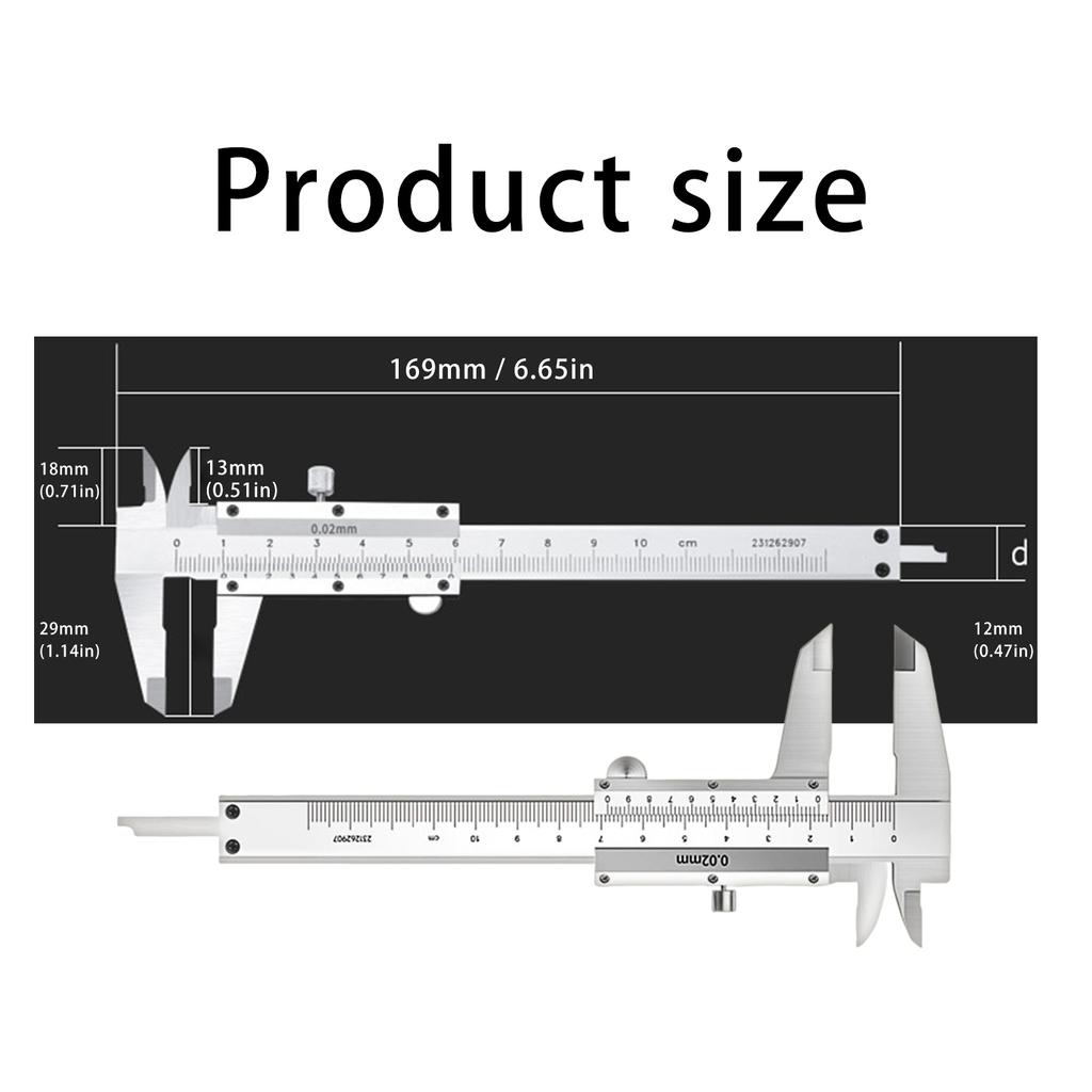 Stainless Small Size Caliper 0-100mm Vernier Caliper Portable Micrometer High Accuracy Measuring Tool for Jewelry Coins