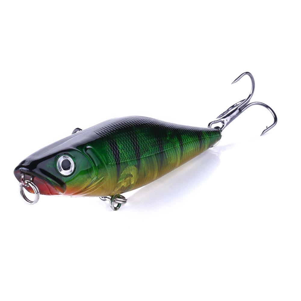 

HENGJIA 7 см 7,2 г Поппер Рыболовные приманки 3D глаза приманка воблёр рыболовные снасти