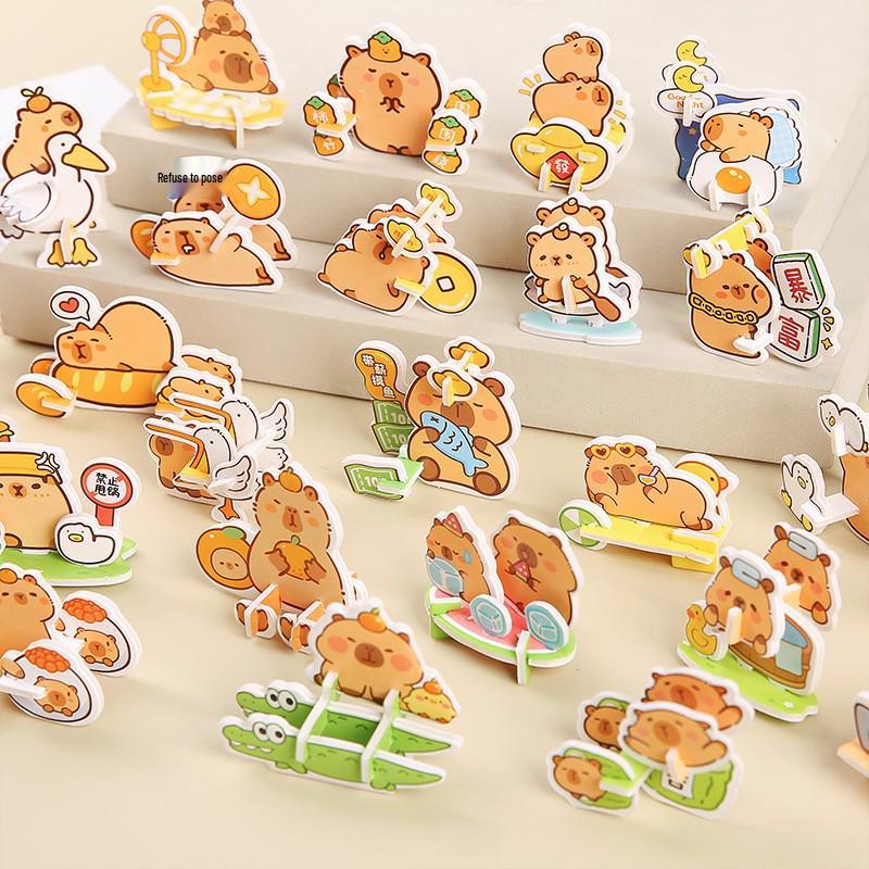 Children's 3D Capybara Puzzle Toy - Cute Cartoon Shape