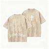 Vintage Black Christian T Shirt John  Scripture Front Back Print Oversized Tee