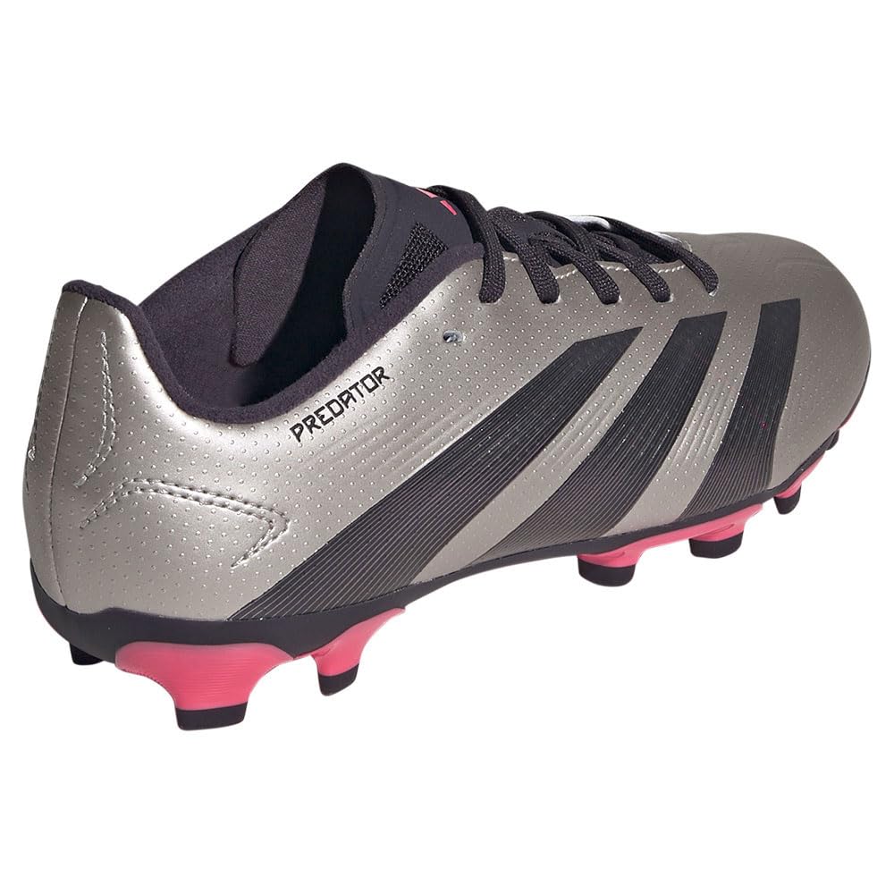 Soccer Spikes Junior Kids Predator LEAGUE Boys Girls NKE59 Platinum Cm [Adidas] HG/AG 17~24.5cm Metallic/Aurora Black/Turbo (IF6410) 21.5