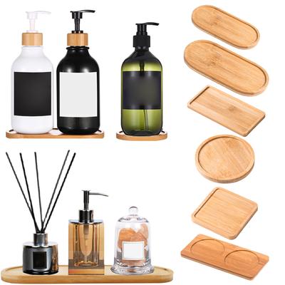 Rechthoekige Bamboe Houten Dienblad Bamboe Schoteltje Houten Serveerbord Schaal Massief Bamboe Serveerplateau Mok Onderzetters Display