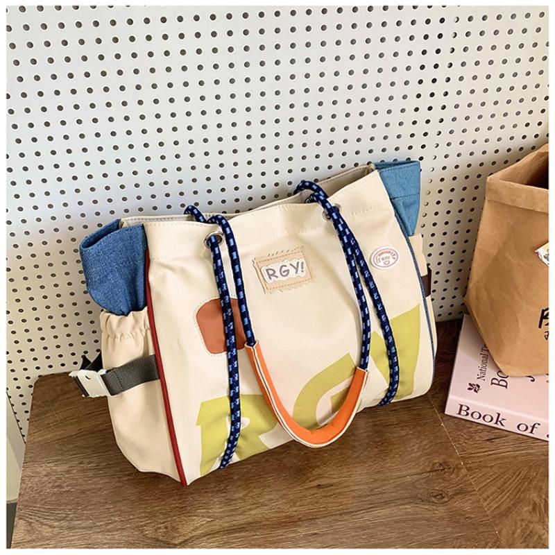 

Сумка на одно плечо, Ручная сумка-тоут, Сумка для поездок на занятия большой вместимости, Сумка для компьютера бежевый