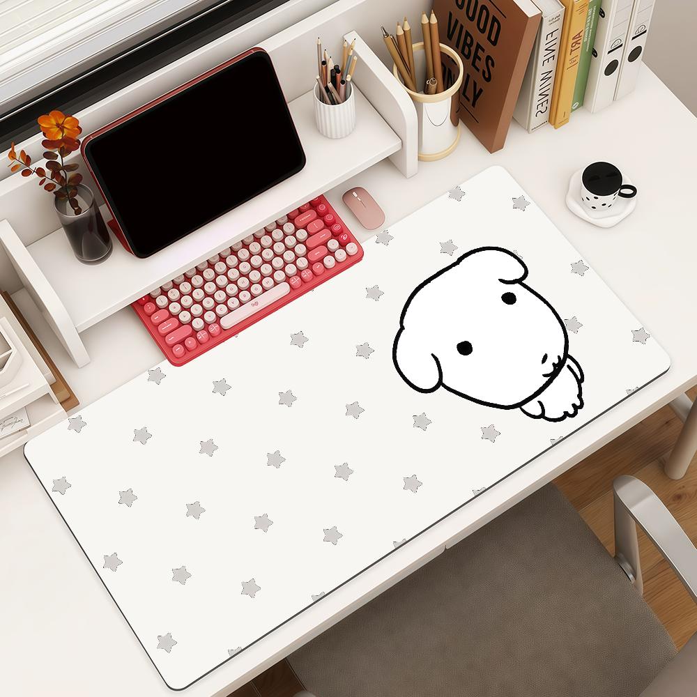 Cartoon Cute Gganadi Dog Mouse Pad Square Office Gaming Desk Mat Waterproof Nonslip Rubber Decorative