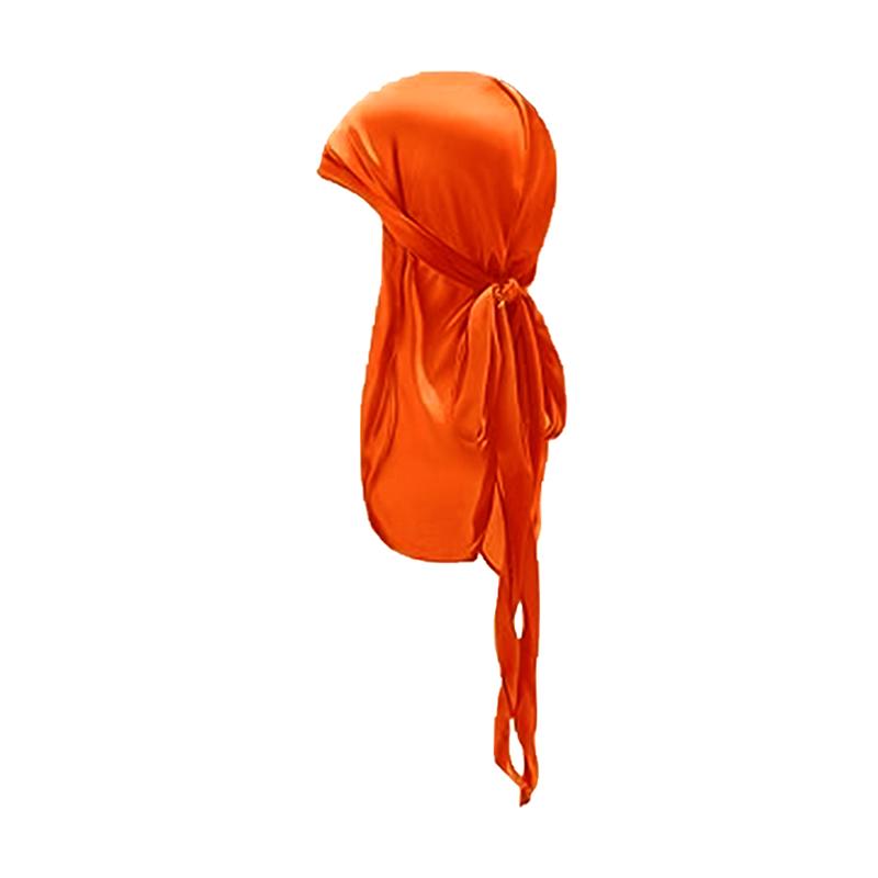 Seidiger Durag für Kinder Jungen Erwachsene Piratenhut mit langer Schleppe Hip-Hop Bandanas Doo Rag Turban Wellen Kappe Kopfbedeckung Vorgebundenes Kopftuch
