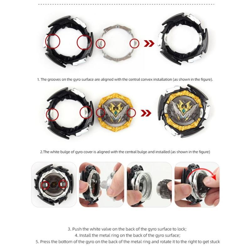 Beyblade Burst DB B-180 Booster Dynamite Belial .Nexus .Venture-2 mit DB B184 LR Launcher Spielzeug