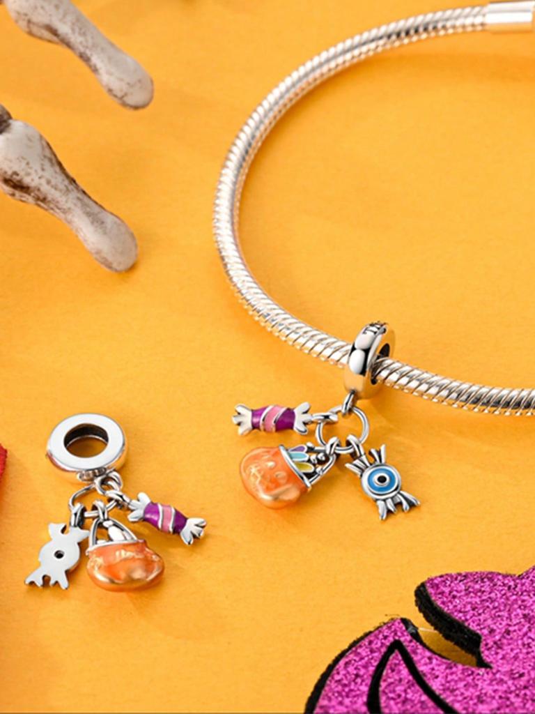 Charms Plata Daisy Perfume Bottle Maple Beads Charm Copper Plated Fit Copperoriginal Bracelet For Jewelry Making Diy Charm