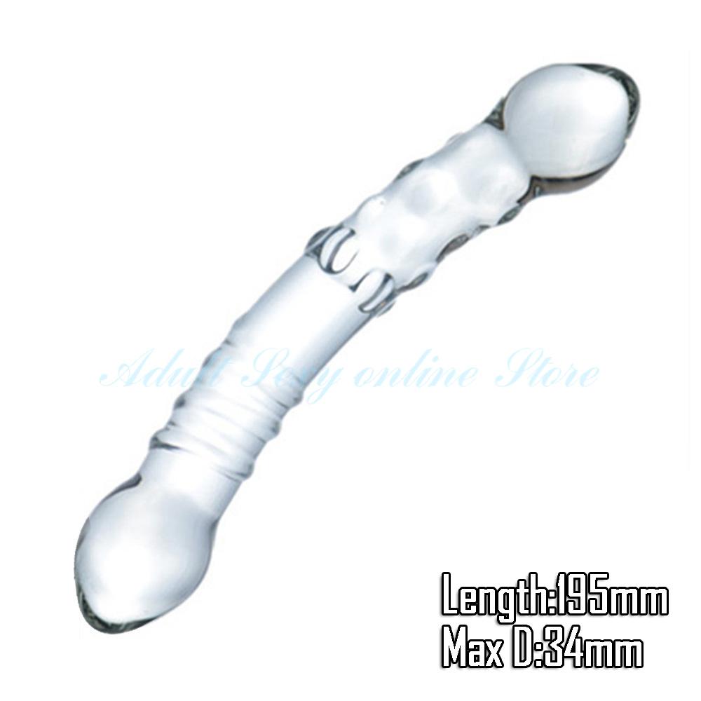 Crystal Glass Dildos Realistic Dildo Penis Glass Beads G-Spot Anal Butt Plug Erotic Sex toys for Woman Couples Adults