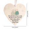 Friendship Heart Keepsake Decor Pendant Heart shaped sea glass friendship decoration for Beach Patio Home Garden Lawn Room