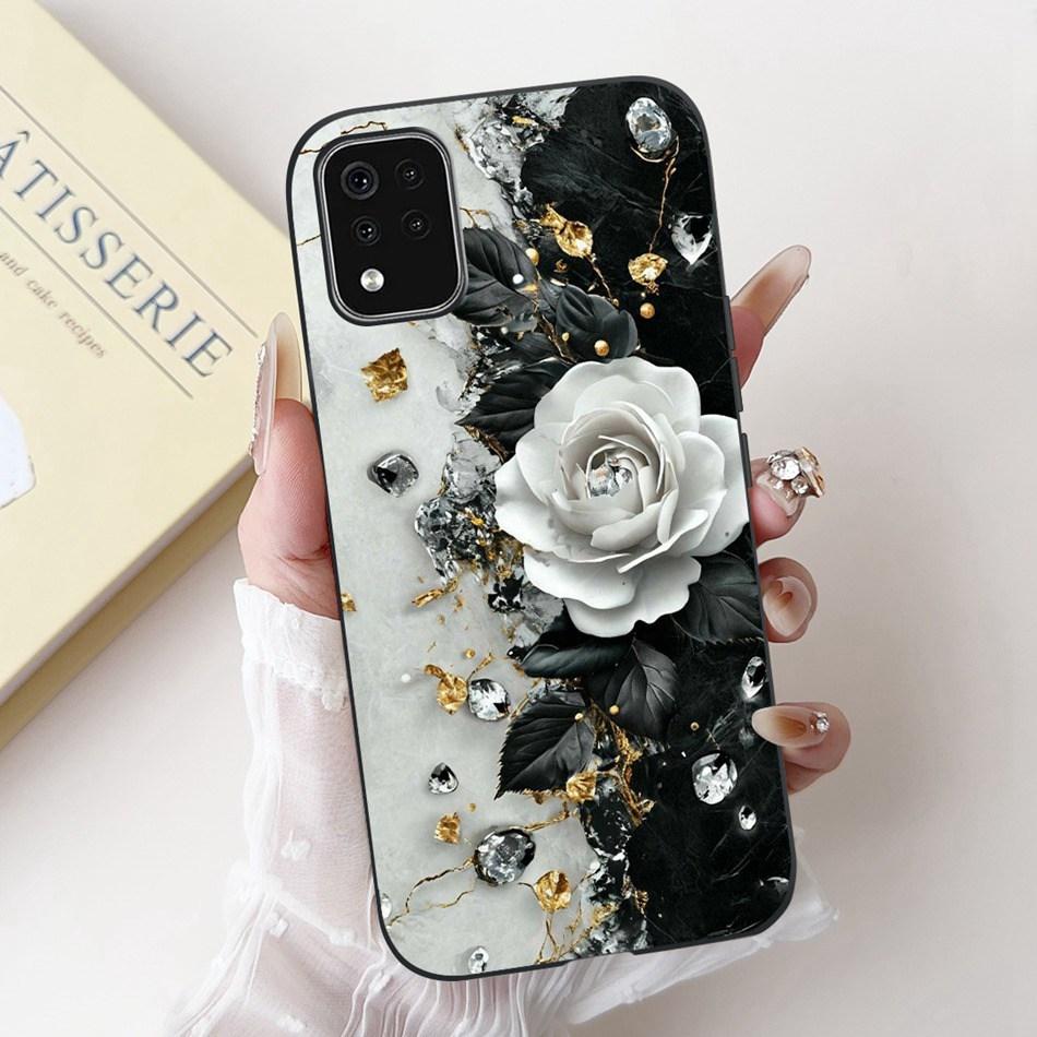 For LG K42 K52 K62 K62+ New Fashion Dusk Beach Painting Phone Case For LG K62 Plus K42 K52 (Brazil) Black Silicone Soft Case