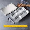 304 Stainless Steel Segmented Cafeteria Tray