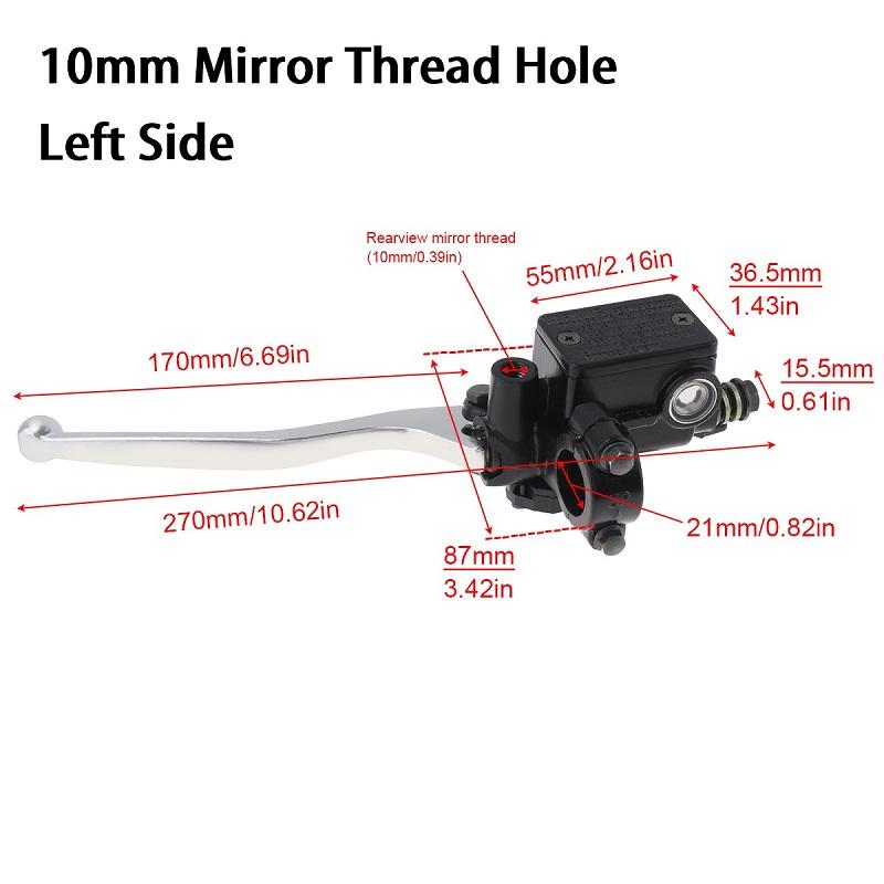 22MM M8 / M10 Motorcycle Upper Front Brake Clutch Master Cylinder CNC Clutch Pump Reservoir Pump Lever Left Right Fit for HondaGood Product