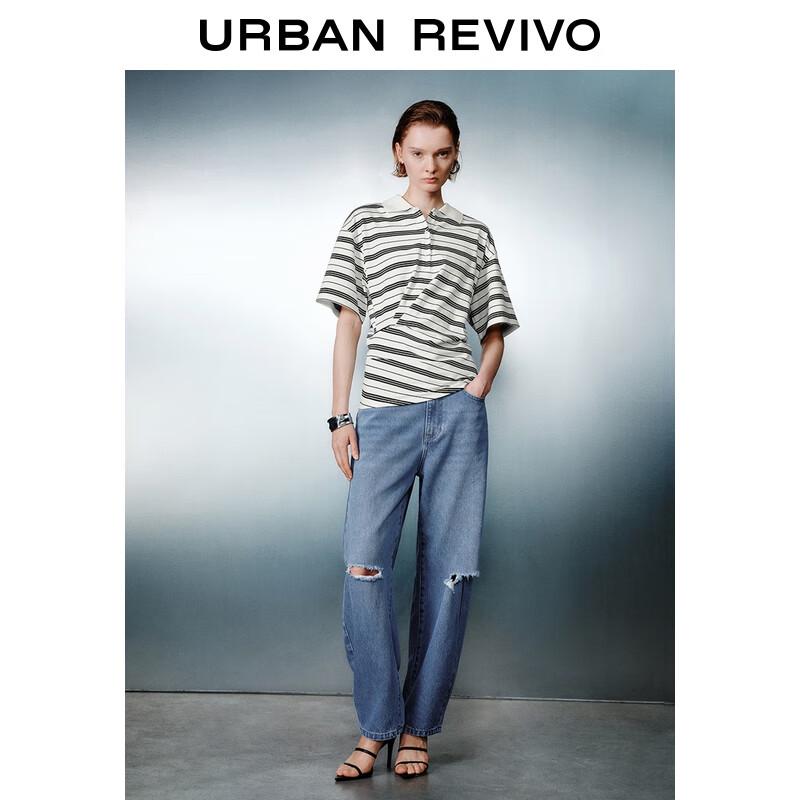 

UR 2025 Autumn Women s Retro Ripped Jeans 26